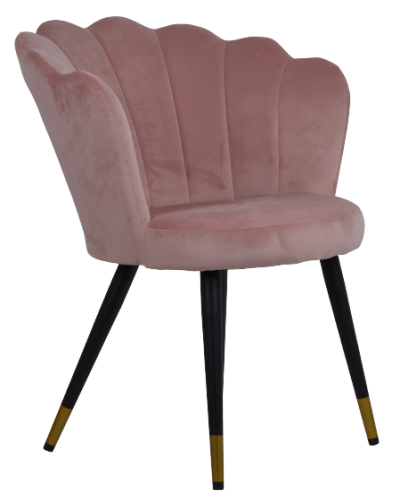 Krzesło Muszla Jasno Różowe