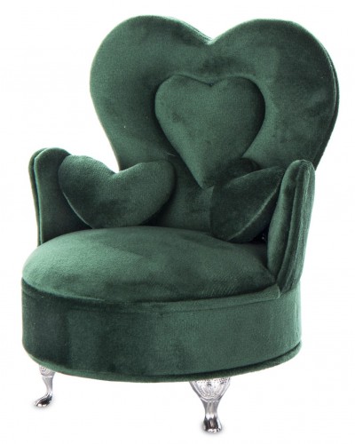 Szkatułka Na Biżuterię Zielona Fotel
