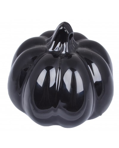 Figurka Dynia Ceramiczna Czarna Mała
