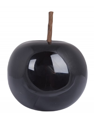 Jabłko Ceramiczne Czarne Średnie