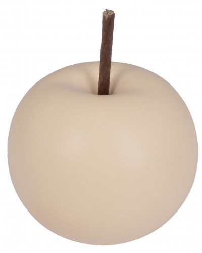 Jabłko Ceramiczne Dekoracja Beżowy Mat Małe