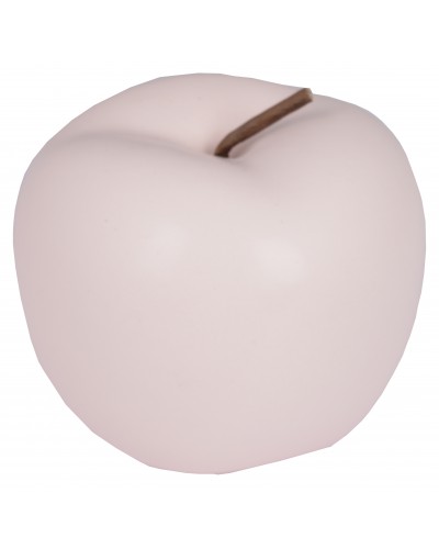 Jabłko Ceramiczne Dekoracja Różowy Mat Duże