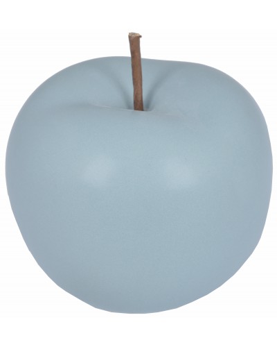 Jabłko Ceramiczne Dekoracja Szary Mat Duże