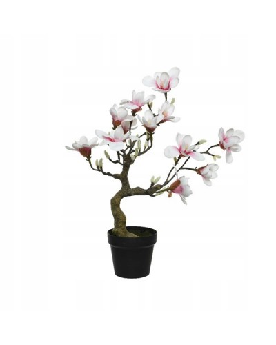Magnolia Gałązka Kwitnąca W Doniczce Sztuczna