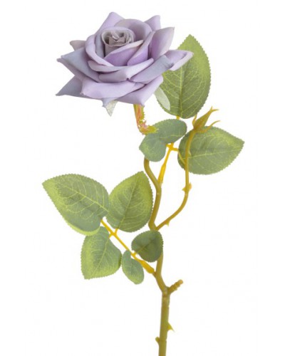 Róża Sztuczny Kwiat Gałązka Pojedyncza Fioletowy
