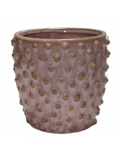 Doniczka osłonka ceramiczna RÓŻOWA 10 cm
