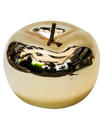 Jabłko Ceramiczne Złote Maxi